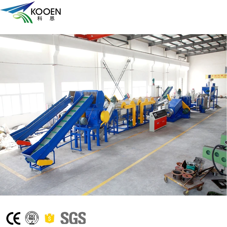 Small Scale Plastic Bottle Granulating Machine PET Bottle Washing Recycling Line Price