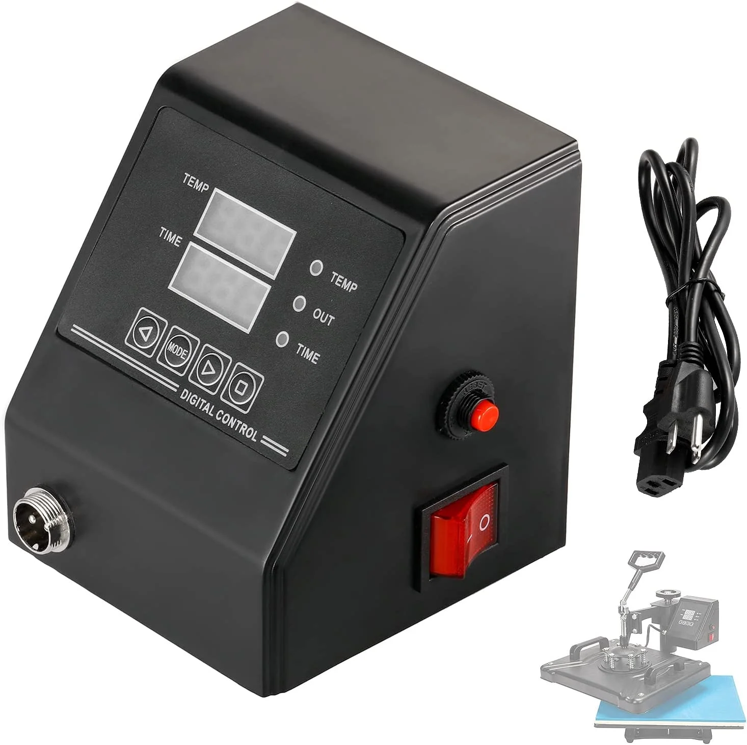 MIDA Heat Press Control Box Replacement Digital Panel Accessory Machine 1400W Temperature Controller 110V Attachment