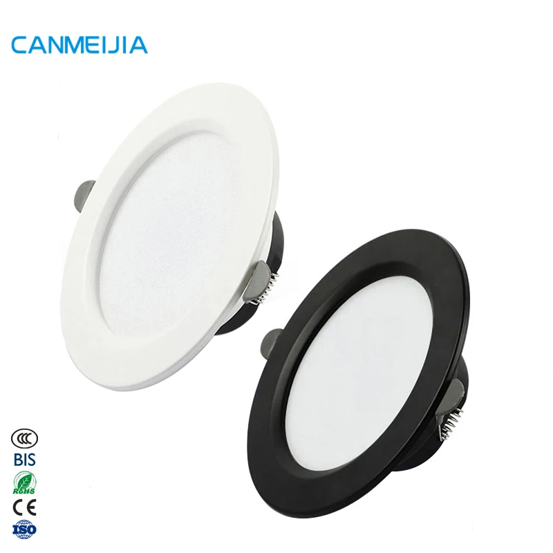 5W 7W 9W 12W 18W Black Square Smd Cob Dimmable IP44 Trimless Led Ceiling Down Light Recessed Housing Led Downlight,Downlights