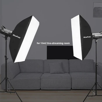 KT-HC403-X (HC-1000SB III )  NiceFoto 100W 5600K Daylite CRI 95+ COB LED Video Light Kit Light for Photo detail image