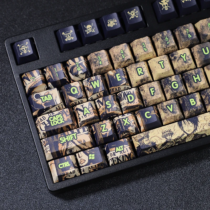 ワンピーステーマ108キーPBT昇華型チェリーキーキャップセット61 63 64