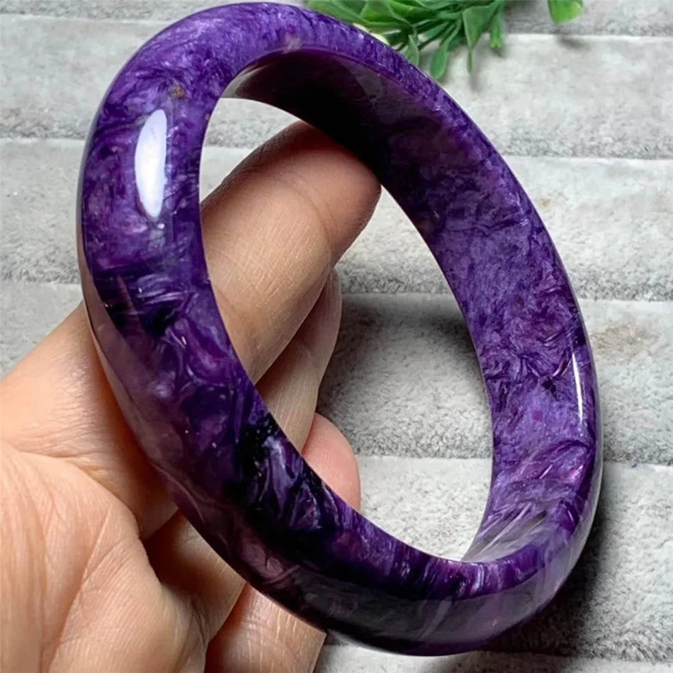 天然charoite 愈合水晶批发时尚宝石手镯为妇女