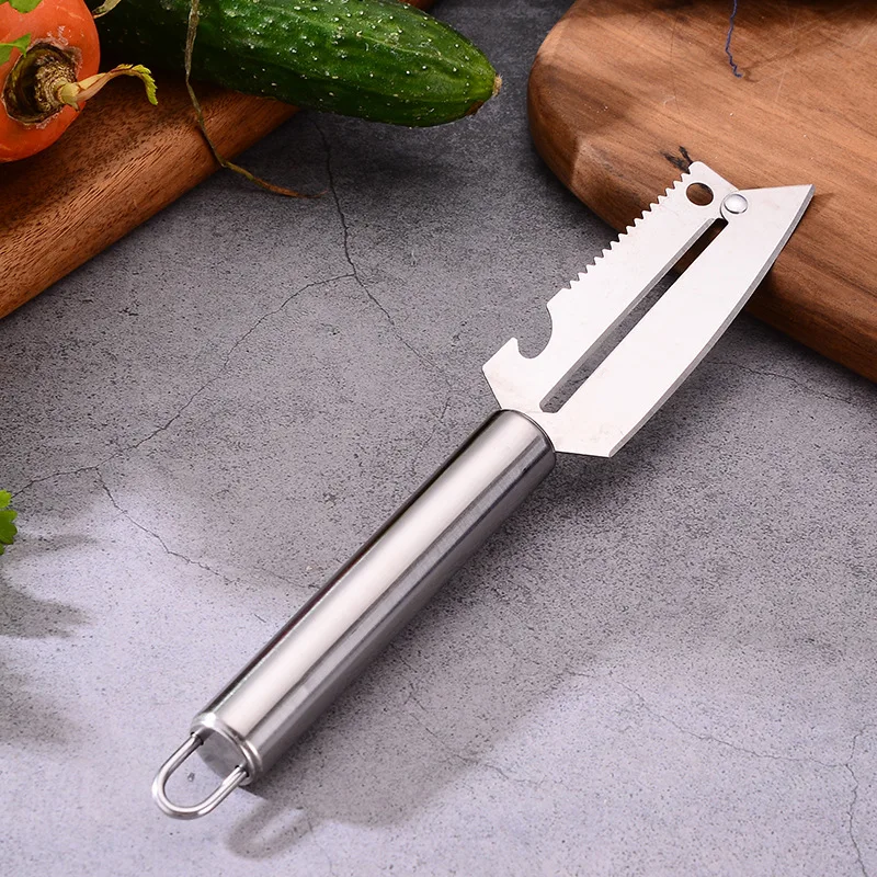 Pelador de Verduras Manual de Acero Inoxidable con Mango de Acero para Pelar, Juego de 3 Piezas, Cortador de Frutas de Cocina
