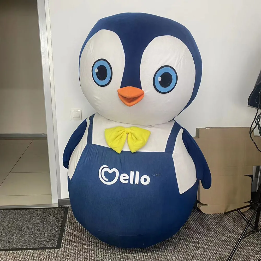 Cartoon Mascot Factory Custom Walking Effect Penguin Mascot Costume Animal Doll Customized Mascot Design