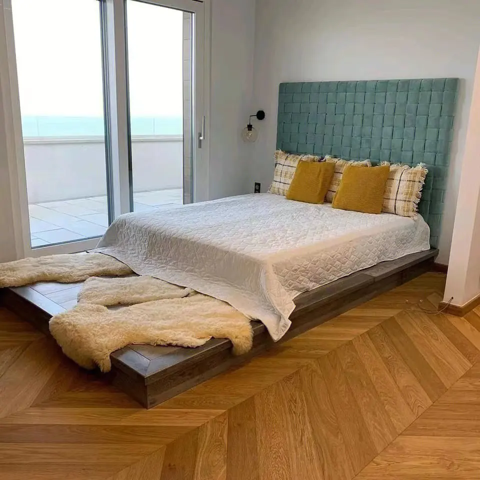 Chevron Parquet Natural Grey Color Chevron Design Herringbone  Fishbone Parquet Wood Flooring