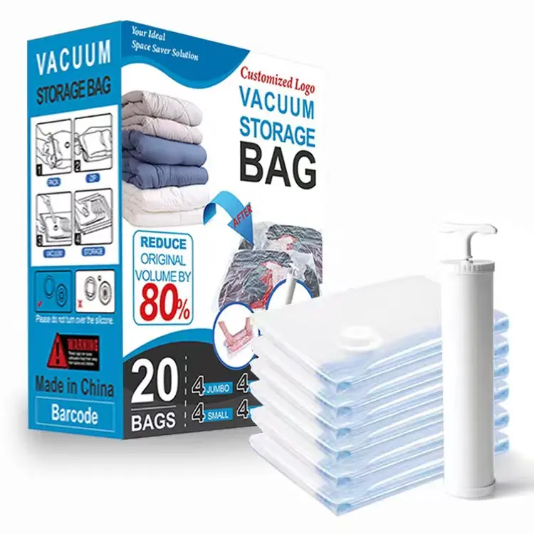 Vacuum Compression Zipper Storage Bags Comforters and Blankets Space Saver Bags Vacuum Sealer Clothes Storage Storage Bags