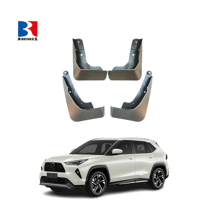 🛡️ 2 Guardabarros Salpicaduras Para Toyota Yaris Hatchback 2006-2009 | Kadore Negro