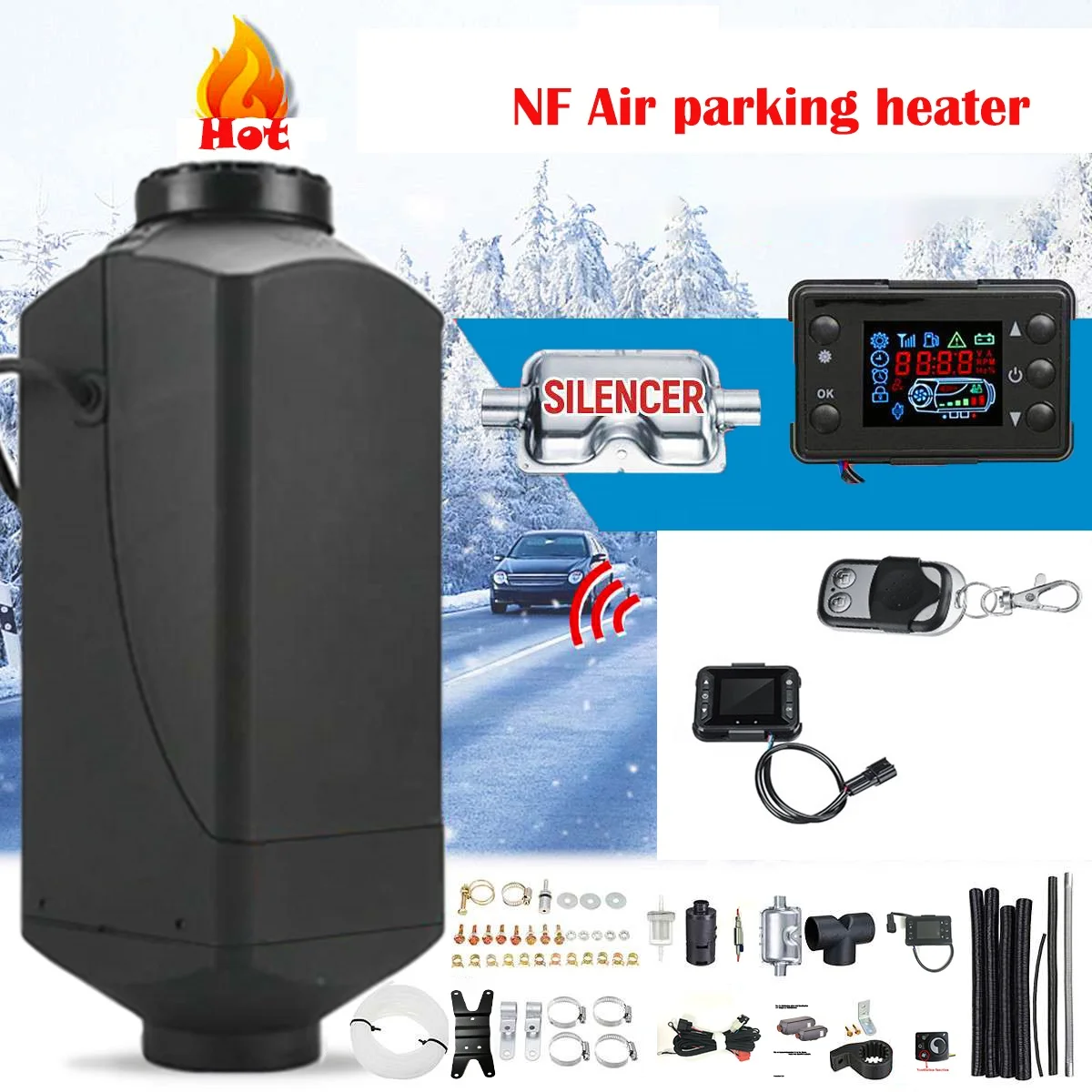 NF Heater diesel 2kw 12v air Parking Truck Cab Heater Car diesel Parking air Heater with CE Certificate