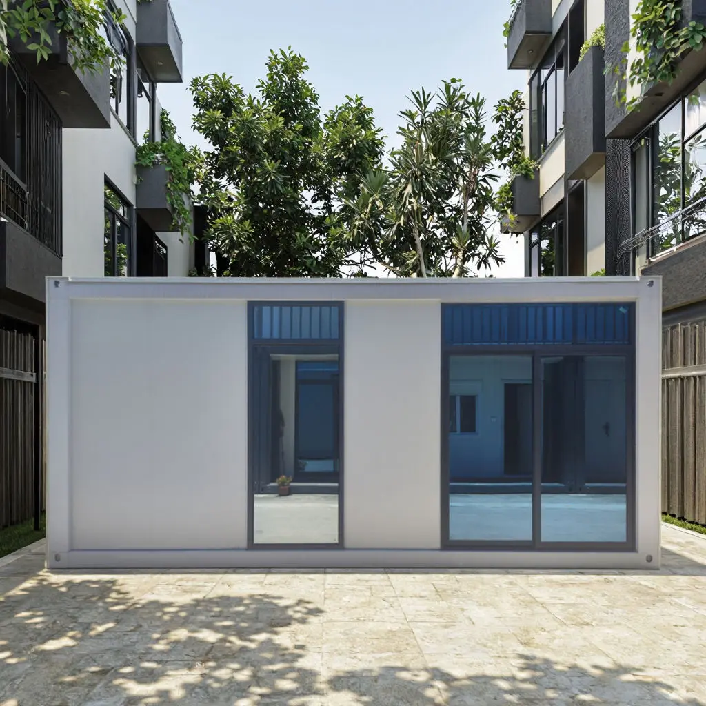 Customized Size Casas Modulares Prefrafricadas Glasses Wall Container House for Office Living Home
