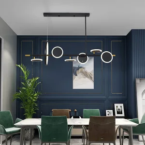 Modern LED Chandelier for Living Room Dining Room Study Scandinavian Pendant Lamp Remote for Contemporary Scandinavian Design