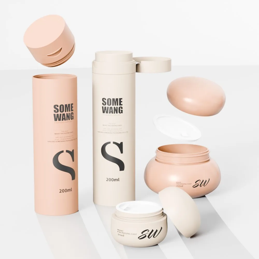 200ml PP Airless Plastic Bottle 30ml Cream Pet Cosmetic Jar Flip Top Cap Personal Care Hair Packaging Skincare Customizable Logo