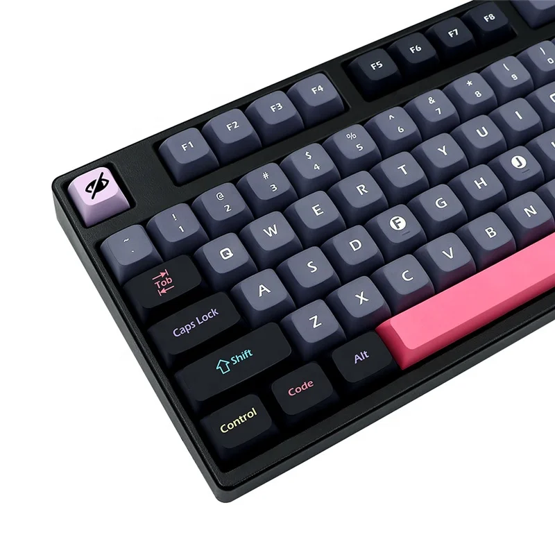 XDAプロファイルPBTGMKドラキュラキーキャップ染料昇華133キー1.75U2U