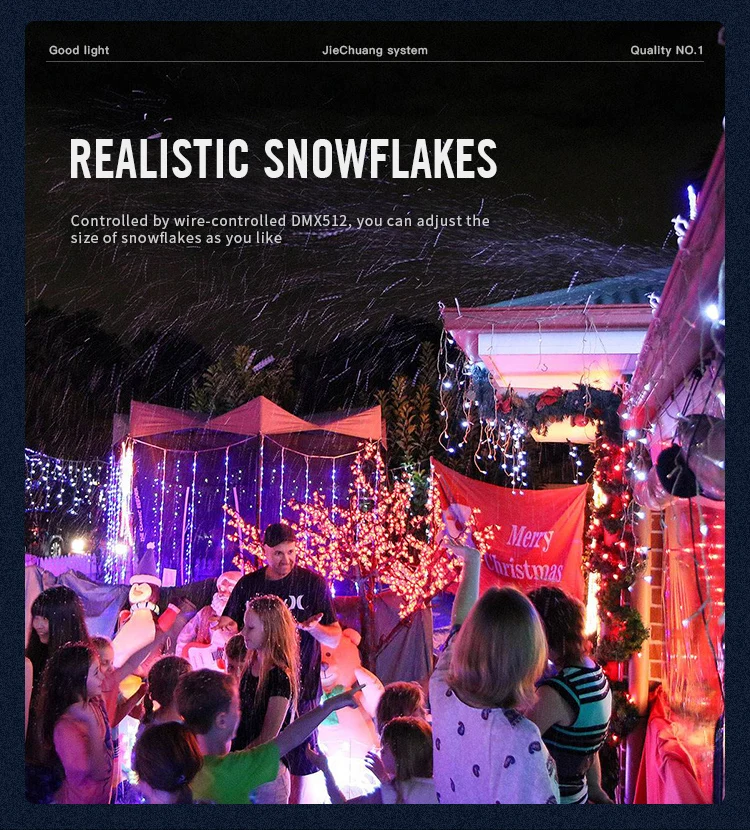 Hot Sale And Easy Operate 3000 Kw Stage Simulation Snowflake Snow