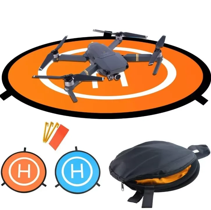 Custom Logo Labeling Service Fast-fold 55CM 75CM 90CM 110CM Foldable Double-sides  Waterproof Drone Landing Pad