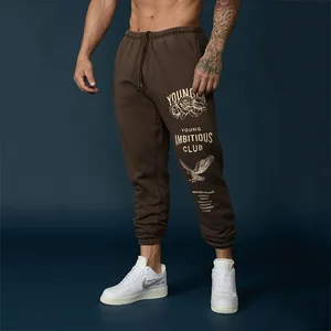 Wholesale Custom Men's Heavyweight Fitness Sweatpants Floral Jogger Sweatpants for Leisure Training Waterproof Sporty Blank Pant