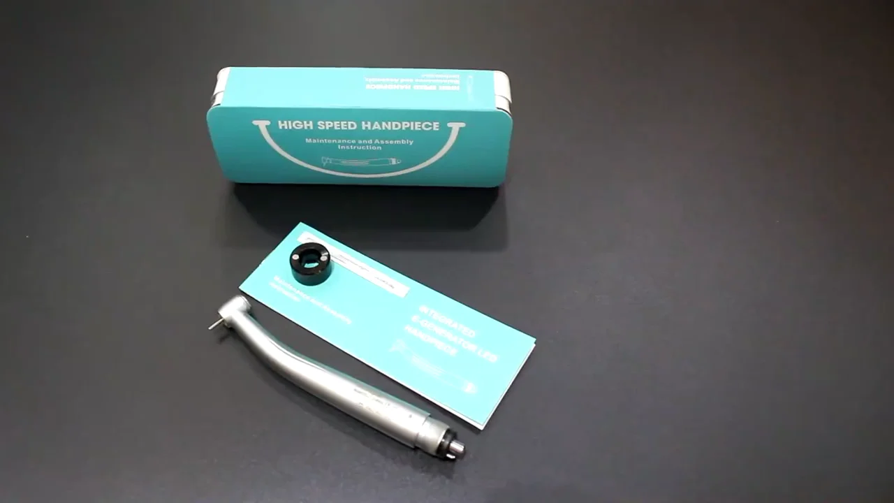 2022 Dental Turbine Electric Autoclavable Triple Water Spray Push Button Led Generator High