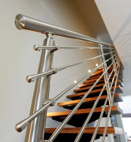 Lower cost stainless steel handrail design mental solid rod railing