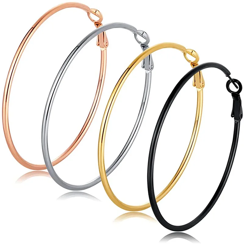 Round Waterproof Gold Fashion Stainless Steel Silver Piercing