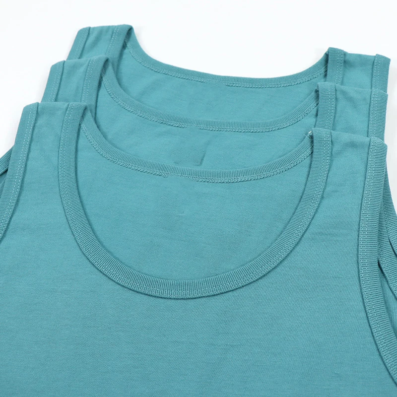 Summer Heavyweight 100% Cotton Men’s Tank Top Wholesale High Quality Exercise Wear Slim Fit Vest for Men Embroidery Logo