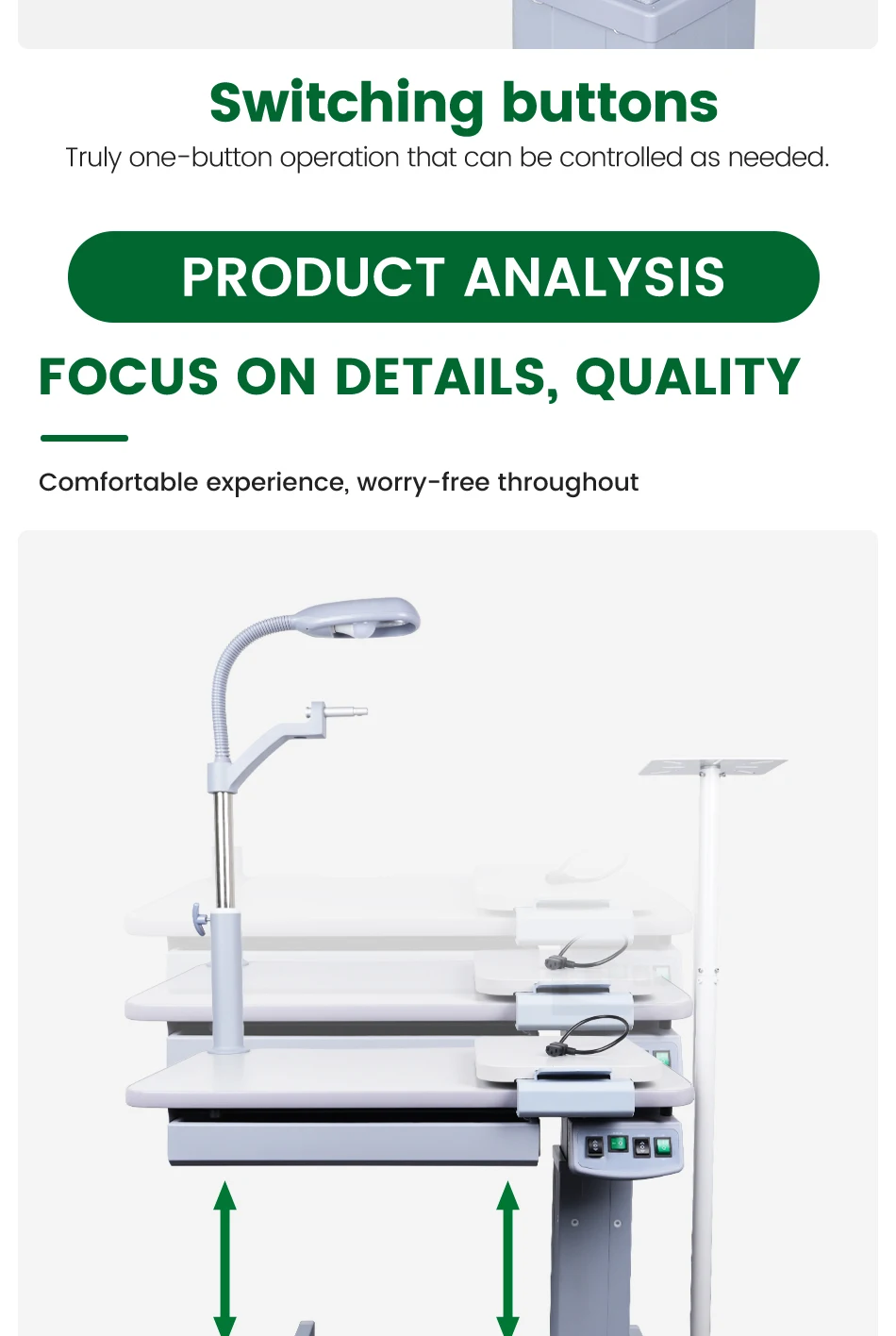 Optical Unit Combined Table Ophthalmic Refraction Unidad Optometry Table Combined Set for Sale