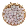 Cuentas de Vidrio Esmaltado de 10mm - Rosa Azul