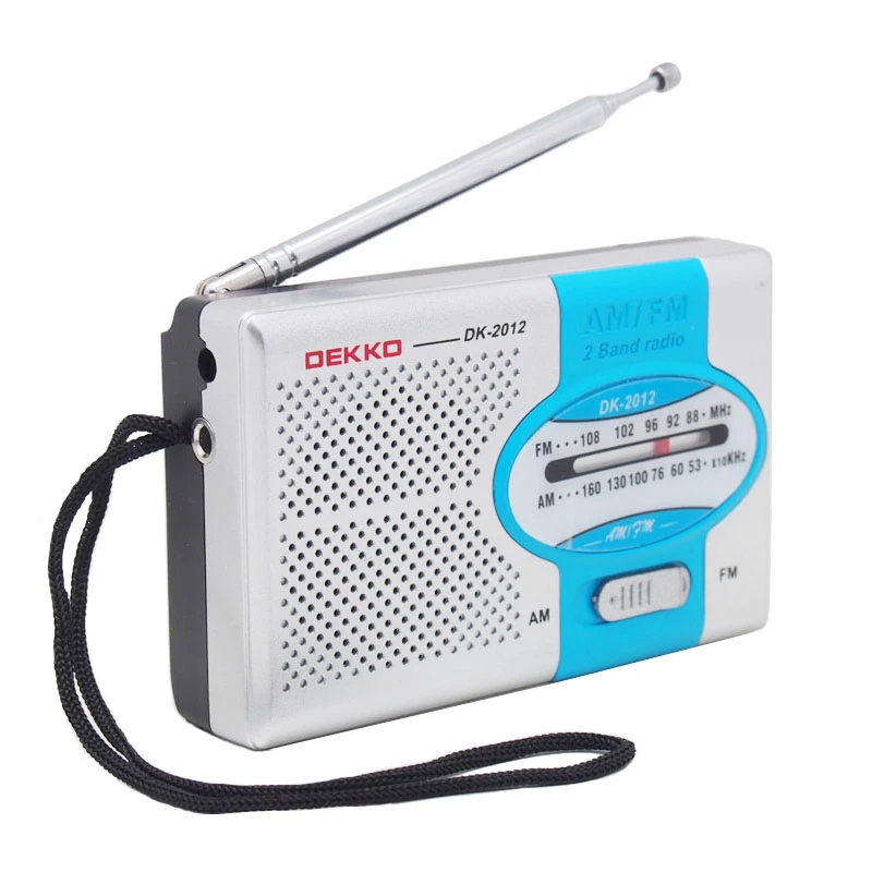 Portable Mini Pocket Radio Stock AM FM Radio Easy-to-Operate Dry Battery Power Built-in Speaker Screen Display Plastic Material