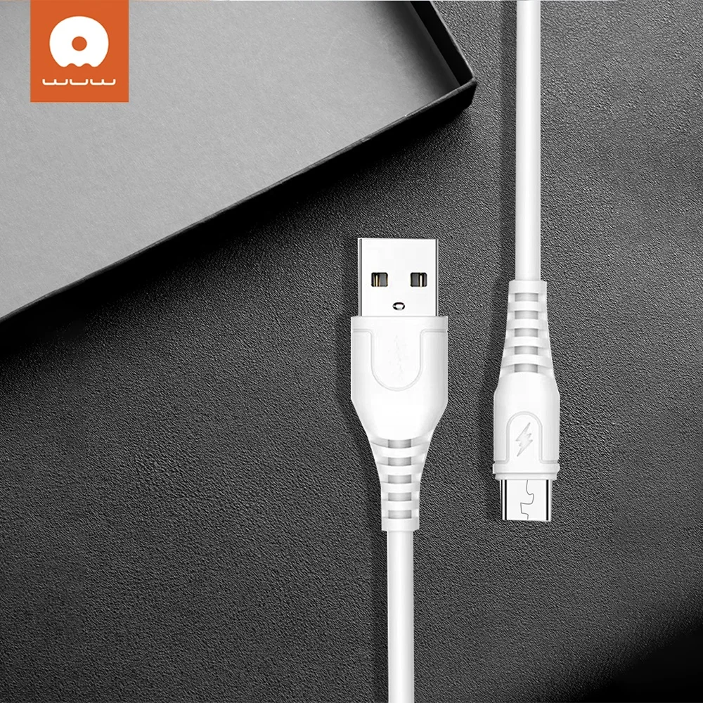 2A Power Cord V8 Micro Charger Plastic PVC Fast Data Charging Smartphone USB Cable_voghion.com