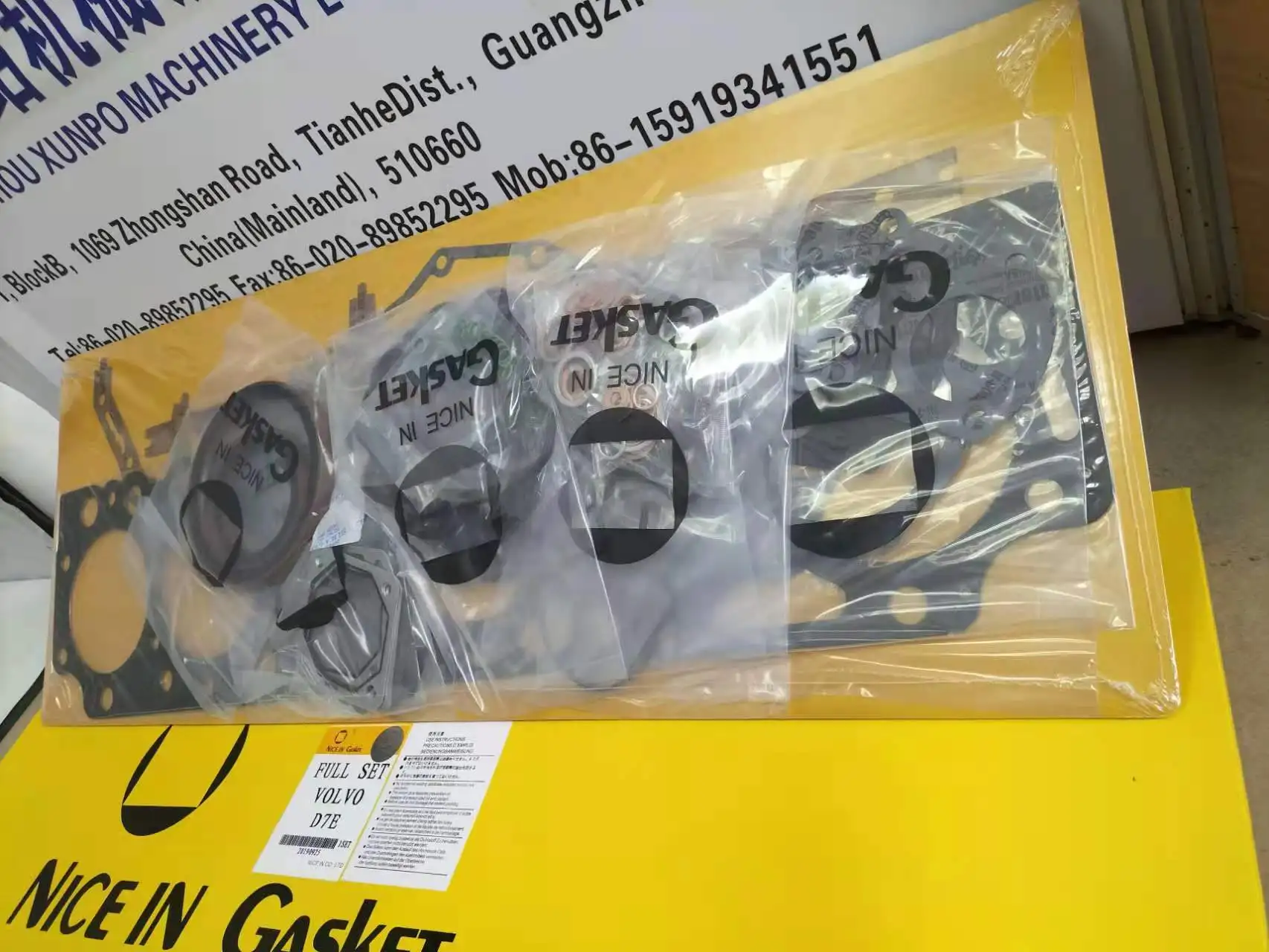 02937629 02931663 Overhaul Gasket Set for EC240 D7E Engine