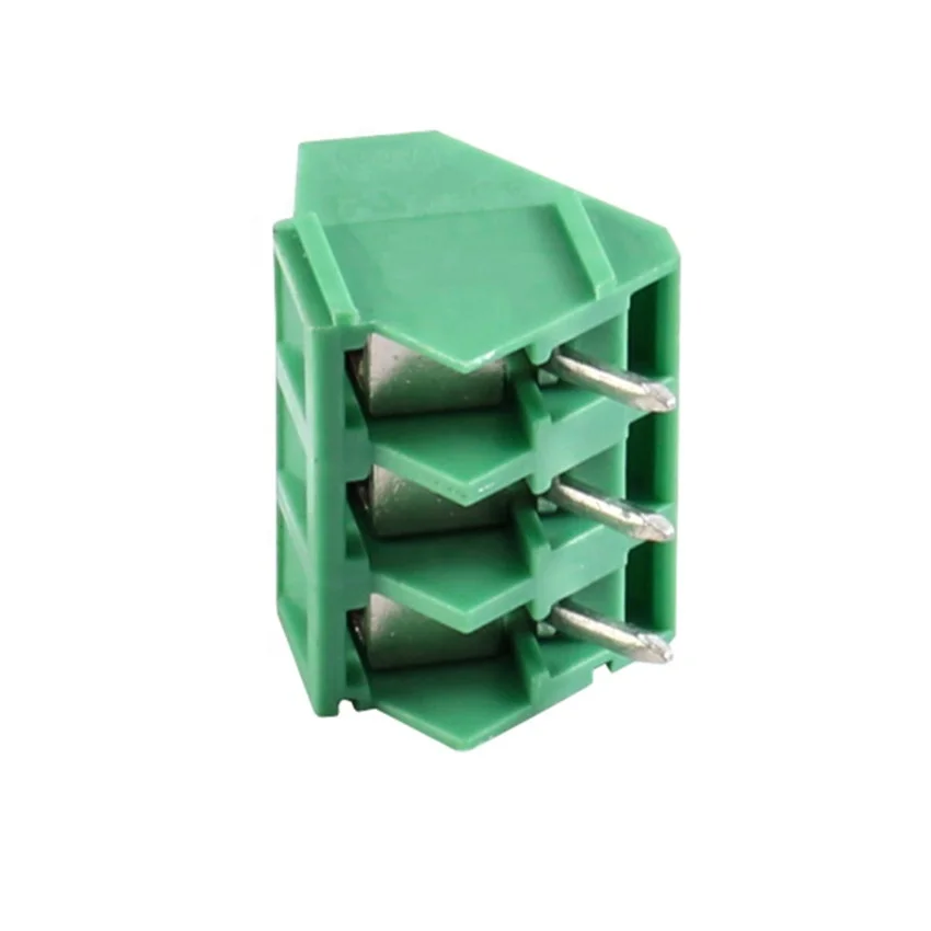 Terminal blocks 45 degree KF103-5.0 WJ103 DG103 pcb connector SMKDSP1.5 brass cage 300V 16A connector