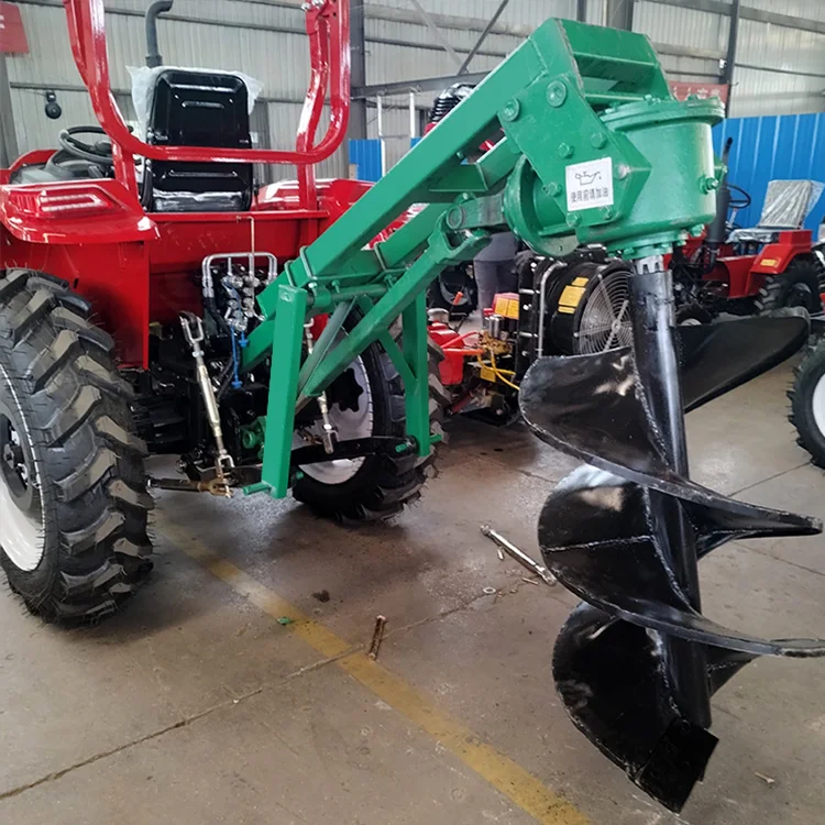 Tractor PTO Driven Digging Tree Pits Earth Auger Tree Planting Drilling Post Hole Digger Machine