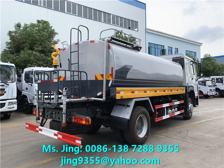 Factory Supply 15000L SINOTRUCK HOWO 4x2 Water Tanker Transport Truck for Sale in Ghana
