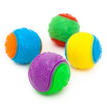 Tpr Dog Ball Toy Bouncy Pet Ball Chew 6.5cm 2 Colors Pet Toy Ball Tpr