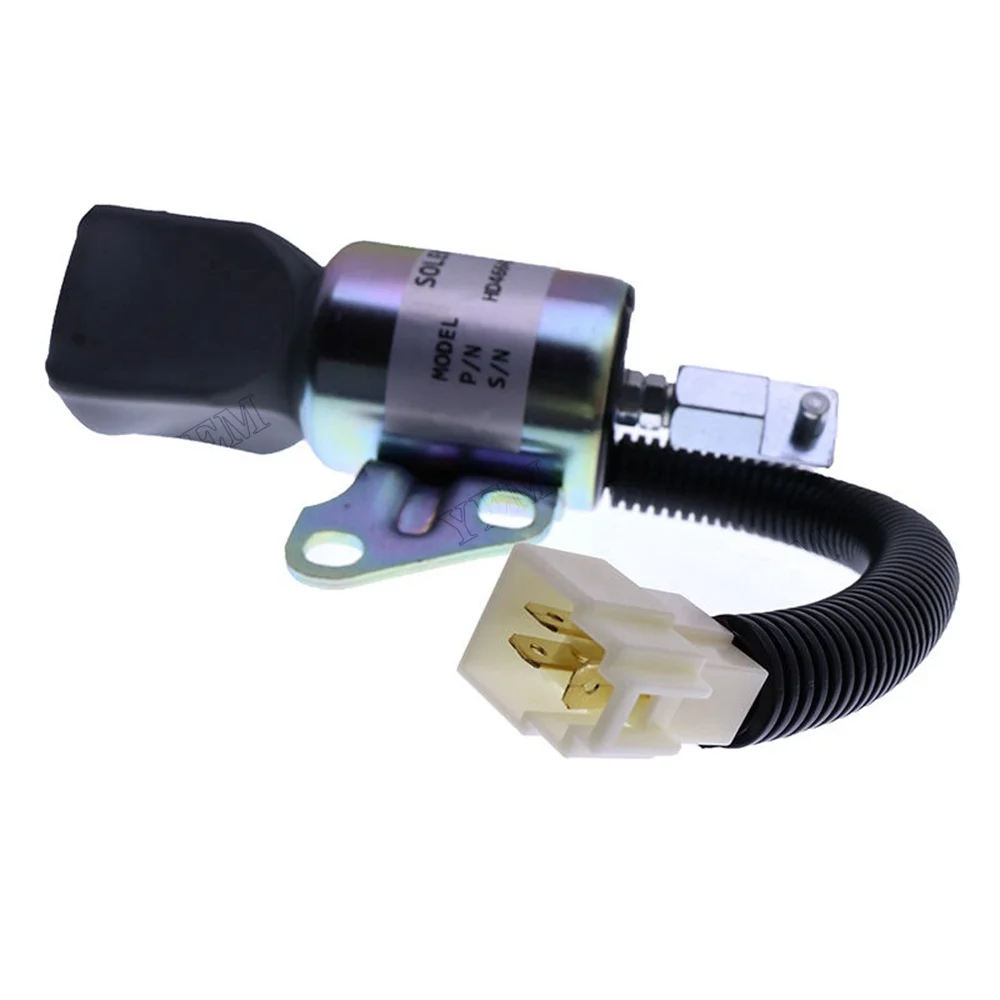 Fuel Shutoff Solenoid SA-4899-12 for Kubota Engine D722 Z482 D902