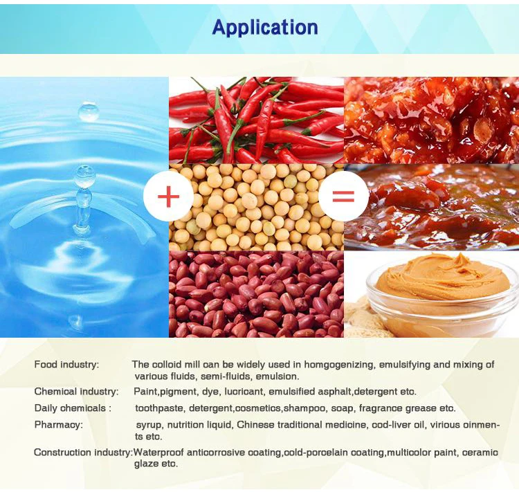 Hbt Stainless Steel Colloid Mill Vertical Ccolloid Yolk Sauce Peanut ...