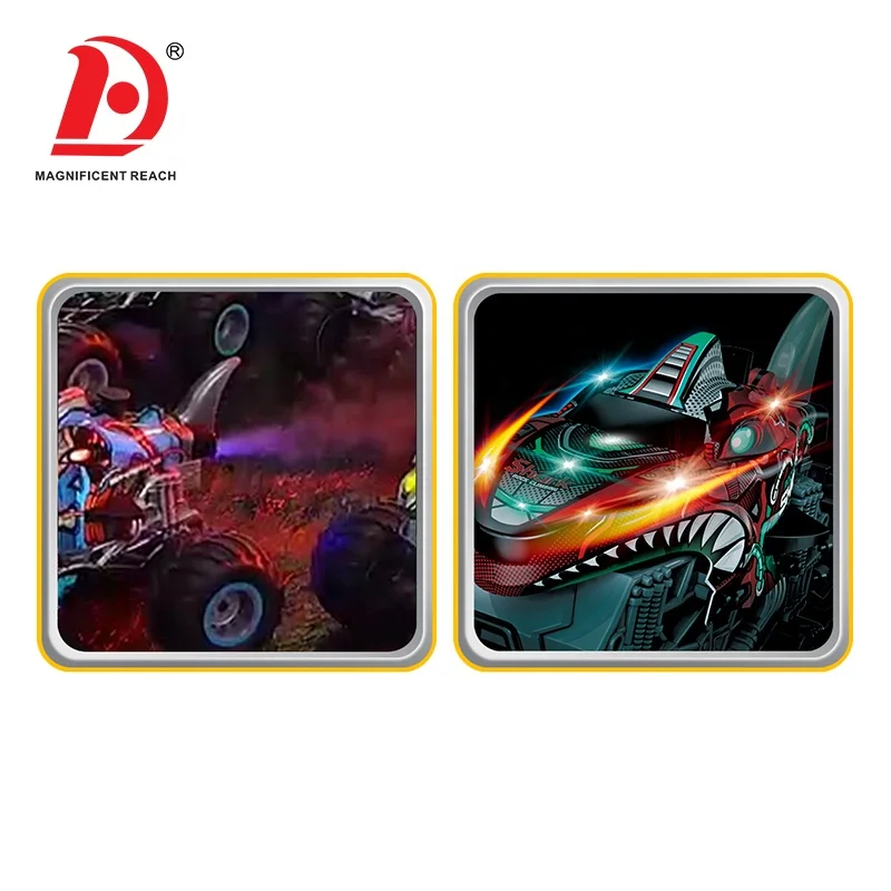 HUADA 4CH 27MHZ Fast Racing 4WD High Speed Light Mist Spray Shark RC Car Toys Dinosaur Climbing Off Road Remote Control Trucks