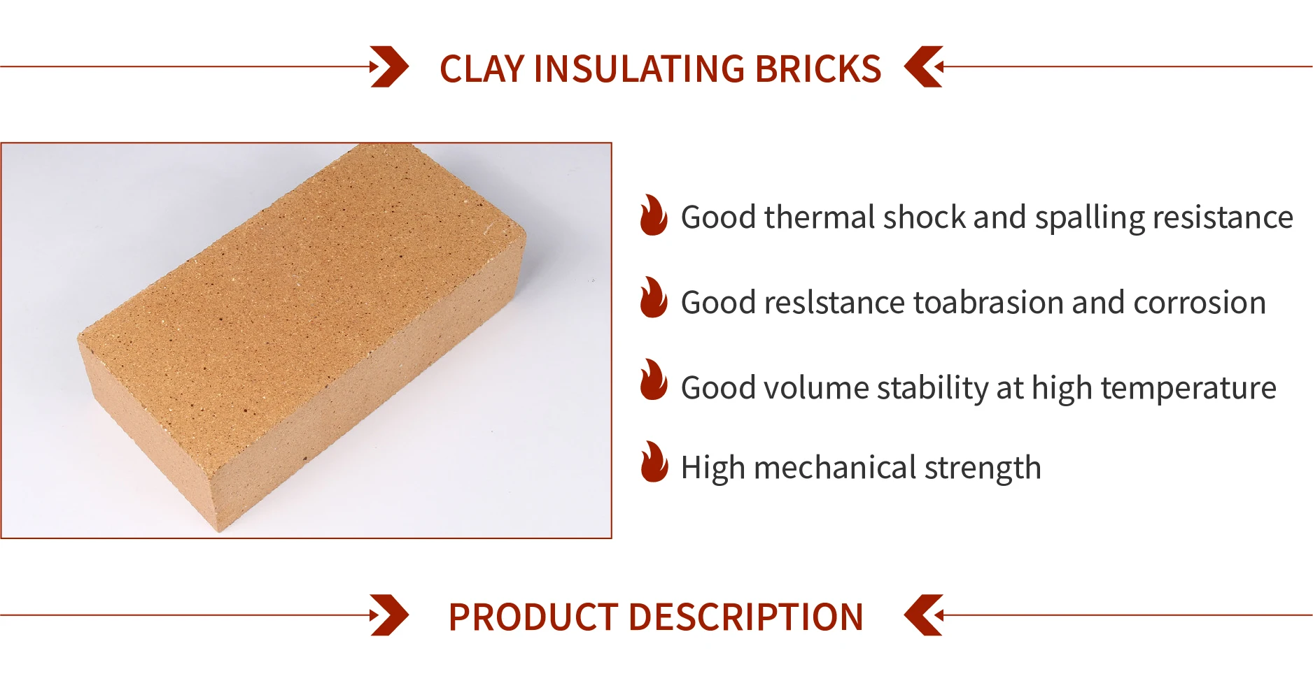 Clay Insulating Bricks For Thermal Shock Stability - Buy Clay ...