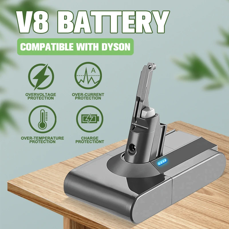 21.6V 3500mAh V8 Battery Replacement Compatible with Dyson V8