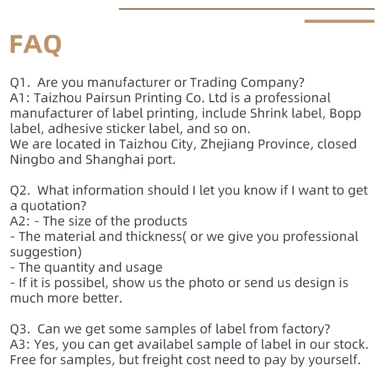 Heat Shrink Sleeve Label For Wine Beer Glass Bottle Cans Custom Private