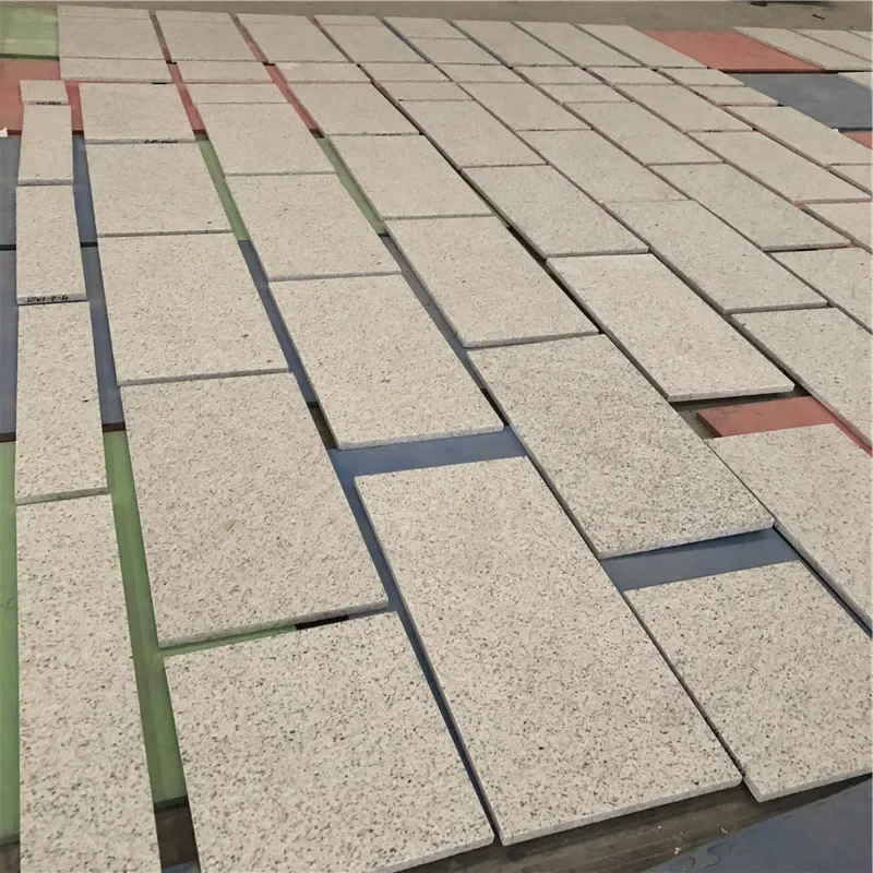 Gạch ốp lát granite Bethel White 40x40 cm, tấm ốp tường ngoài trời American Grey Grabite