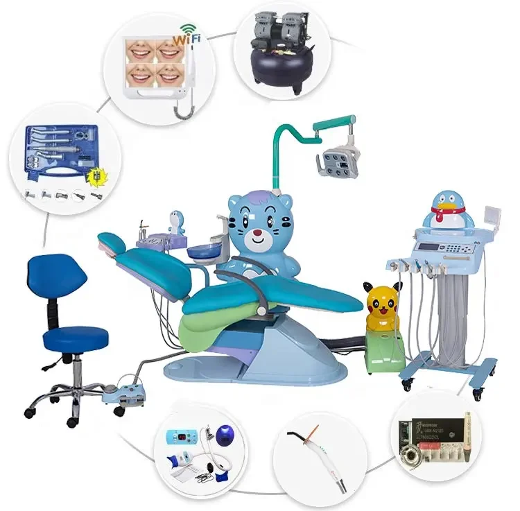 Foshan factory Cute Cartoon Medical Kids Dental Unit Chair With CE ISO Dental Chair