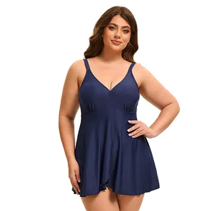 European American Women's Cross-Border Sexy Backless Bikini Solid Color Plus Size Belly-Covered Triangle Spandex/Polyester