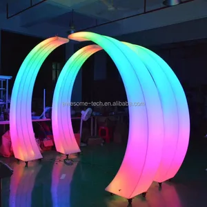Vibrant LED Rainbow Arch Lights Color-Changing Remote Control Dimmable IP65 Waterproof Outdoor Party Decorations for