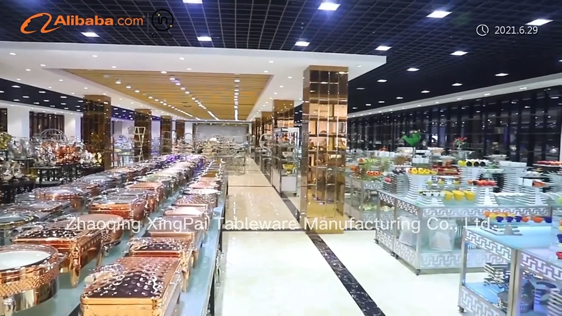 Xingpai Hotel Supplies Catering Display Cafeteria Equipment Afternoon