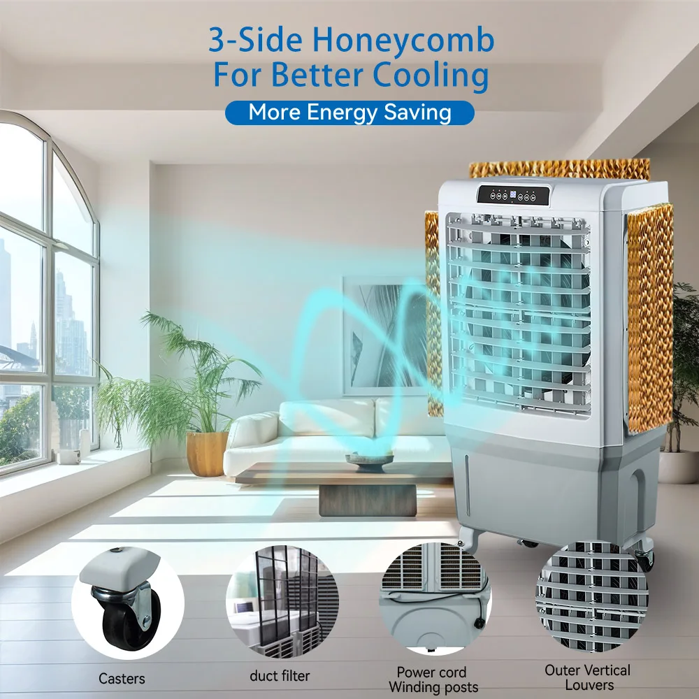 Multi Function Mobile Industrial Spot Coolers Large Portable Air Conditioner Evaporative Evaporator Outdoors Air Cooler Fan CB