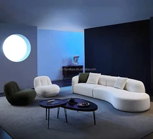 Mario Bellini Nordic Design Living room Fabric l shape modular sofa Velvet modular sectional sofa