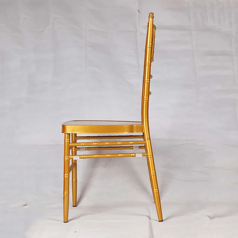 Роскошный металлический золотой свадебный стул Тиффани chiavari