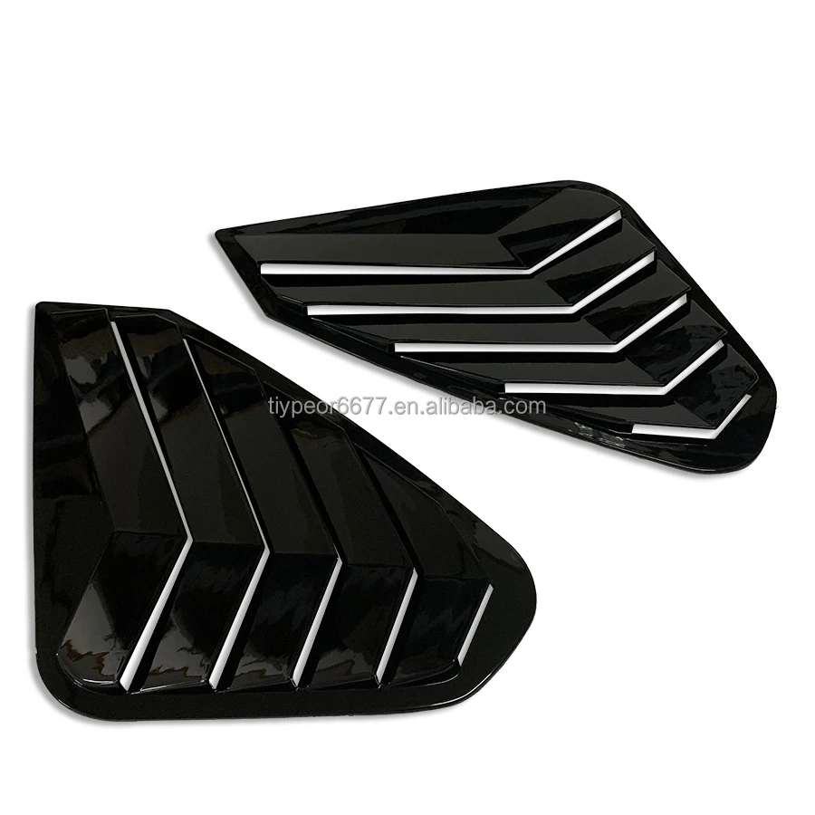 product tiypeor car window cover for toyota rav4 2020   2023 exterior rear side window louver black  auto car accessories 2021 2022-5