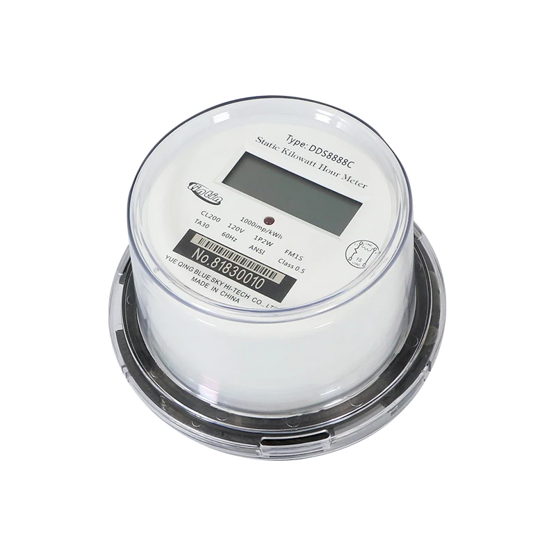 DDS8888 Single Phase Digital Smart Socket ANSI 9S Plug in Type PLC RF Communication Energy Wifi kWh Meter Sub Meters