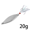 20g Silver Feather Blood Groove Hook