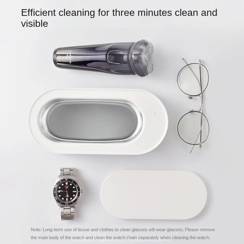 Умный ультразвуковой очиститель очки кольцо машина для очистки ювелирных